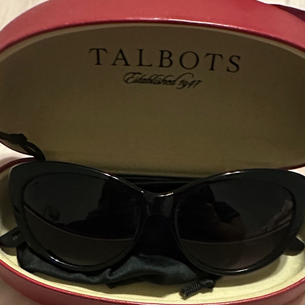 Talbots Black Oversized Women's Sunglasses
